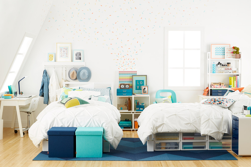 On Campus Organization Made Easy Container Stories The Key To Making A Dorm Feel Ious Is Using Those Not So Obvious Areas And Organize Whether It S Under Bed Storage Vertical Stackable