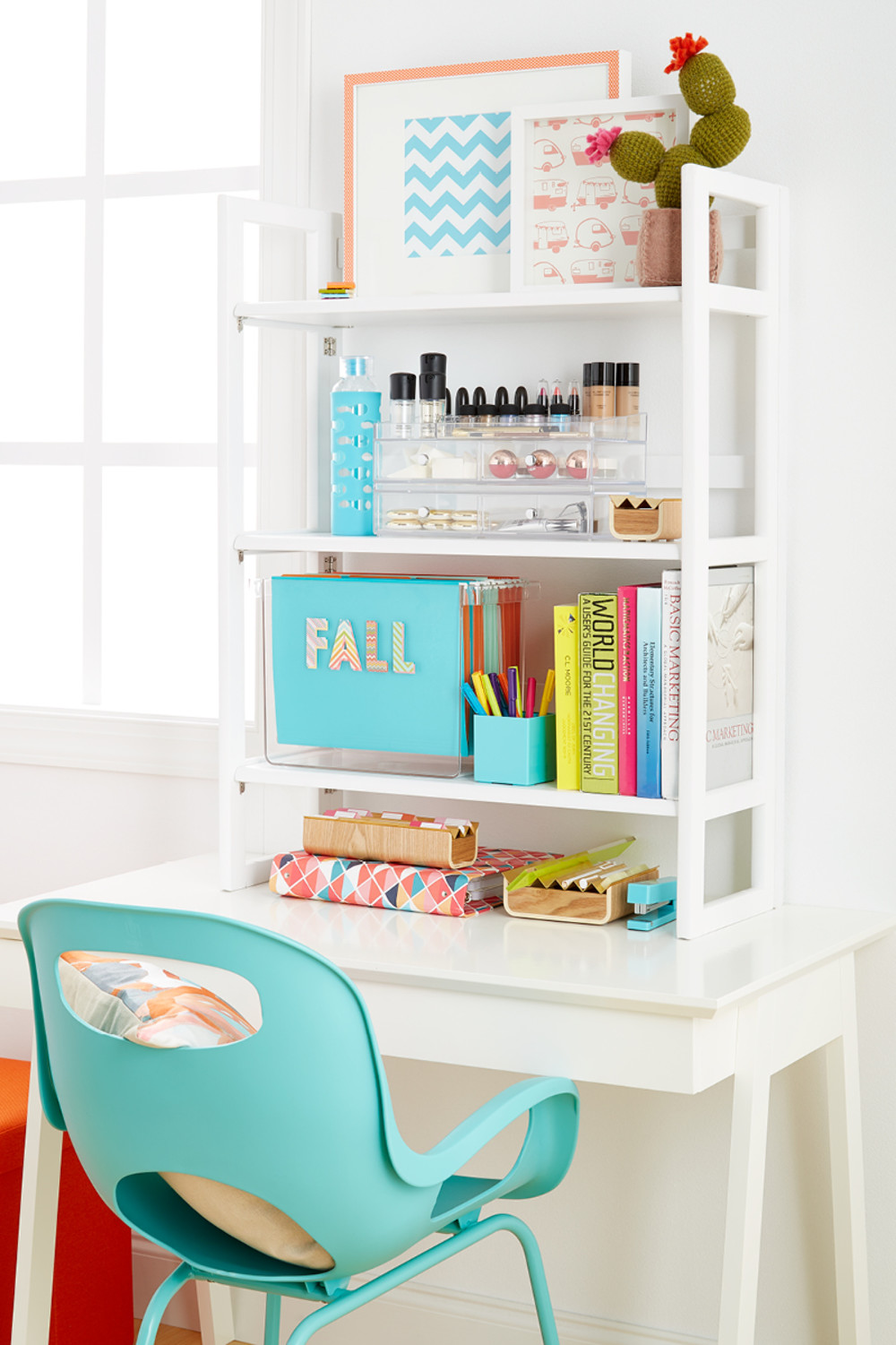 On Campus Organization Made Easy Container Stories Most Dorms Don T Have Built In Shelving And Allow You To Mount Any On The Walls Yourself Our Solution Solid Wood Folding Hutch